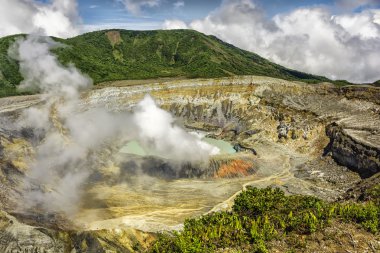 Poas Volcano Crater clipart