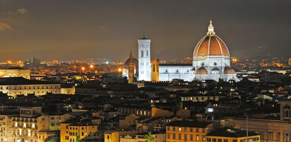 Florencie v noci — Stock fotografie