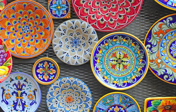 Piatti in ceramica, toscana — Foto Stock