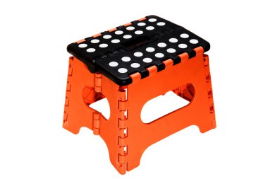 küçük turuncu beyaz zemin üzerine izole koltuk katlama