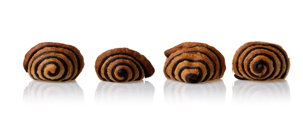 Quatro croissants — Fotografia de Stock