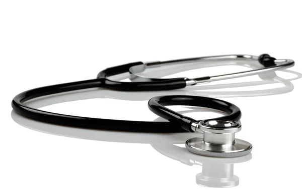 Black stethoscope — Stock Photo, Image