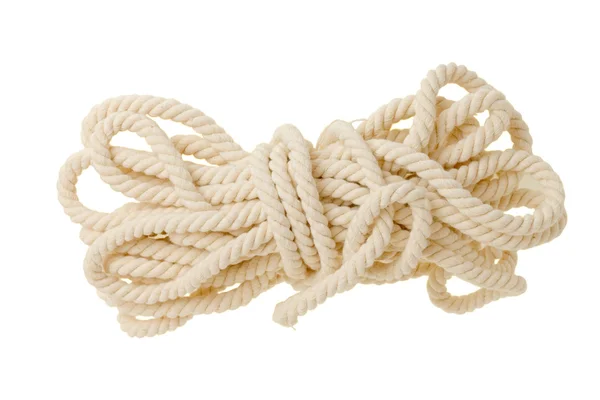 Bright rope isolated on white — Stock Photo, Image