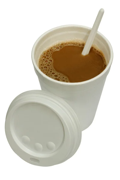 Káva pití z hrnečku — Stock fotografie