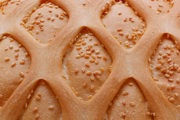 Closeup of White Bread Surface — Stock Photo, Image