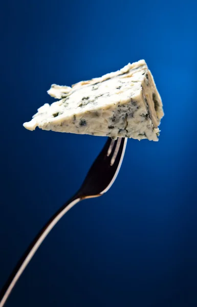 Formaggio su una forchetta — Foto Stock