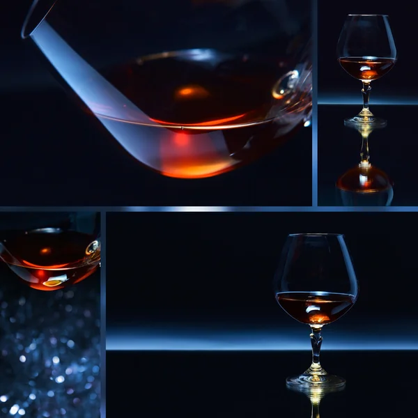 Snifter with brandy — Stock Photo, Image