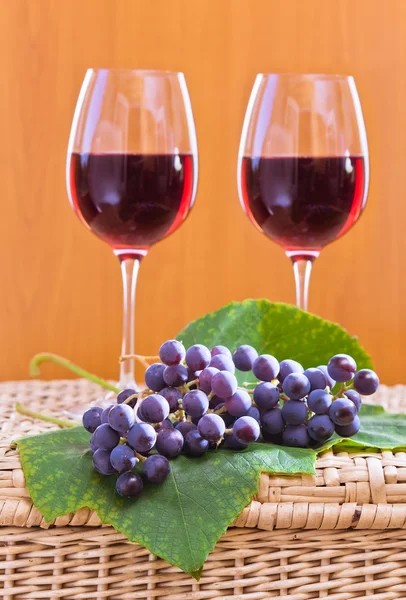 Druivenmost en rode wijn — Stockfoto
