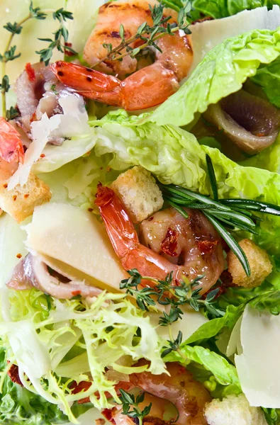 Prawn salad — Stock Photo, Image