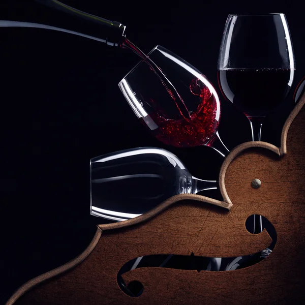 Red wine symphony — Stock Photo, Image