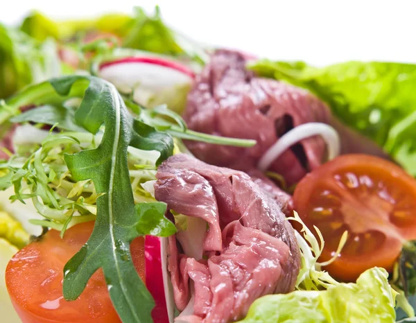 Fresh salad with meat — Stock Photo, Image