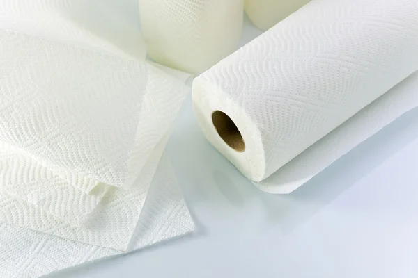 Serviette en papier blanc — Photo
