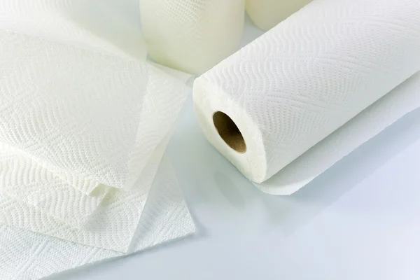 Toalha de papel branco — Fotografia de Stock