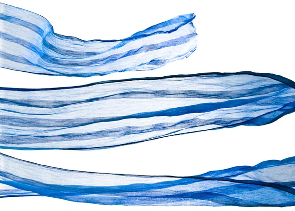 Sciarpa blu isolata su un bianco — Foto Stock