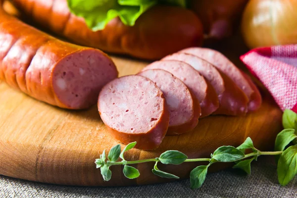 Smoked sausage — Stock Photo, Image