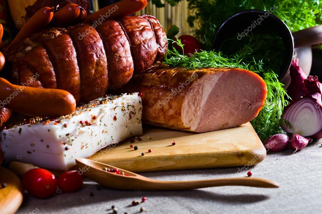 Geräuchertes Fleisch Geräuchertes Fleisch