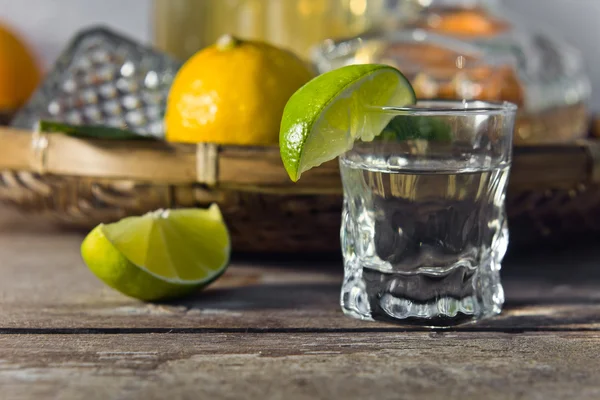 Tequila i limonka — Zdjęcie stockowe
