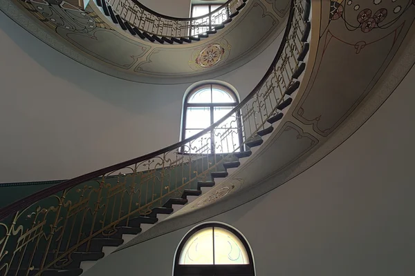 Ladder in national museum of art nouveau in Riga — Stock Photo, Image