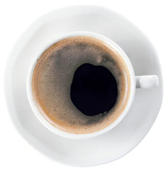 Káva na bílém pozadí — Stock fotografie