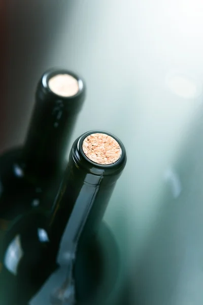 Flasker med vin - Stock-foto