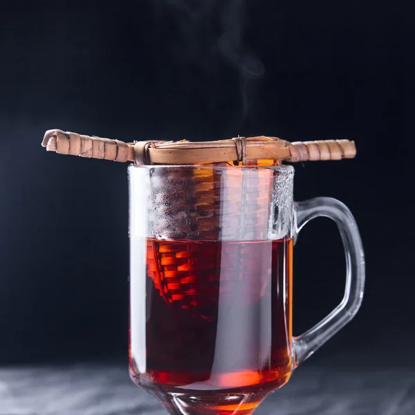 ホット黒茶 — ストック写真