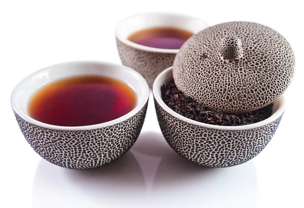 Tee in kleinen Tassen — Stockfoto