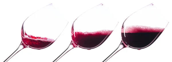 Beyaz Arkaplanda Kırmızı Şarap — Stok fotoğraf