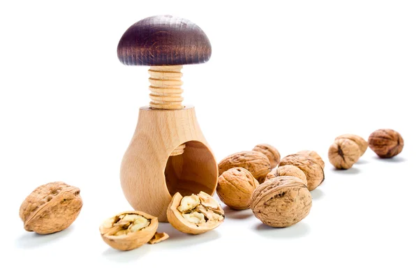 Nuts on a white background — Stock Photo, Image