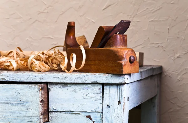 stock image old wooden plane