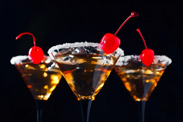 Cocktails with cherry — Stock Photo, Image