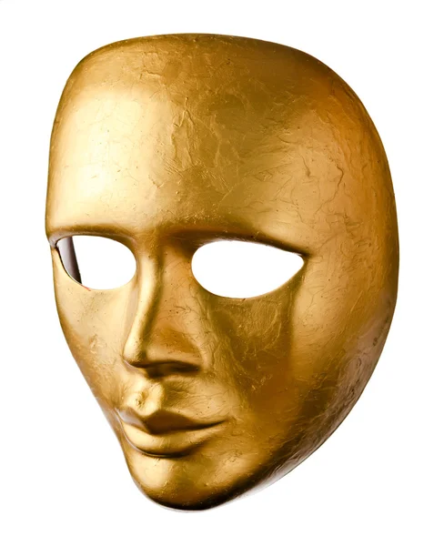 Old Venetian mask isolated on white — Stock Photo, Image