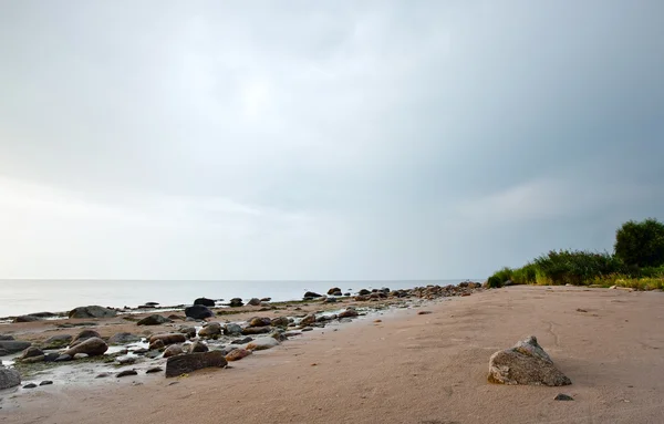 Baltské moře v zamračený den — Stock fotografie