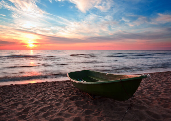 Boat on coast