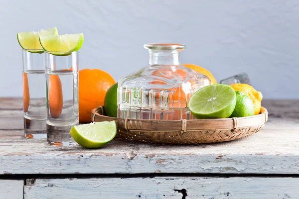 Tequila und Zitrusfrüchte — Stockfoto