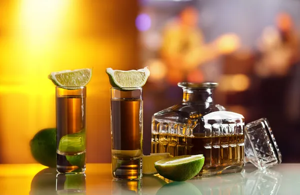 Zlatá tequila — Stock fotografie