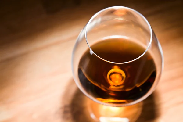 Snifter with brandy — Stock Photo, Image