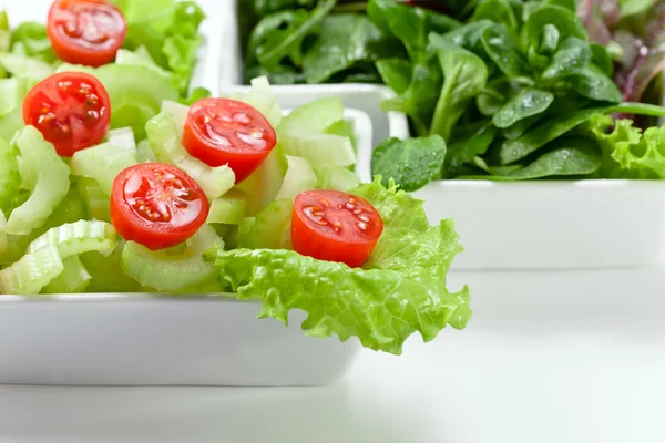 Skål med blandad sallad — Stockfoto