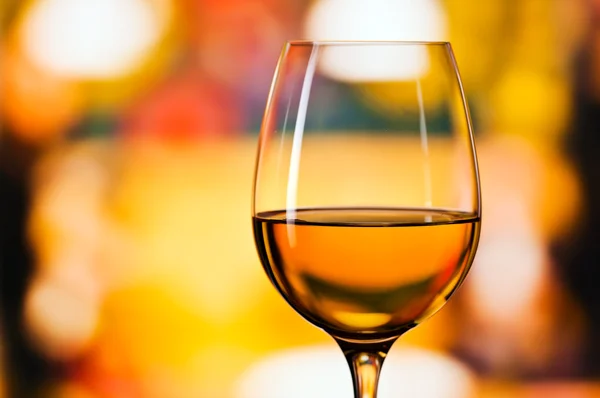 Glass with white wine — Stock Photo, Image