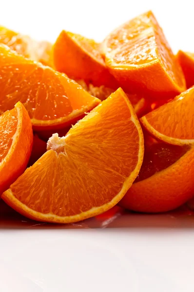 Řezané mandarinky — Stock fotografie