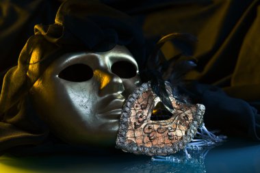 eski altın Venedik Maske 