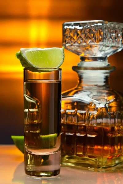 Goldtequila — Stockfoto