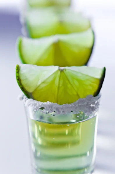 Tequila , lime and salt — Stock Photo, Image