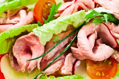 salata ızgara domuz fileto