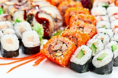 İştah açıcı Japon suşi 