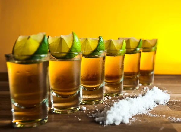 Tequila, vápno a sůl — Stock fotografie