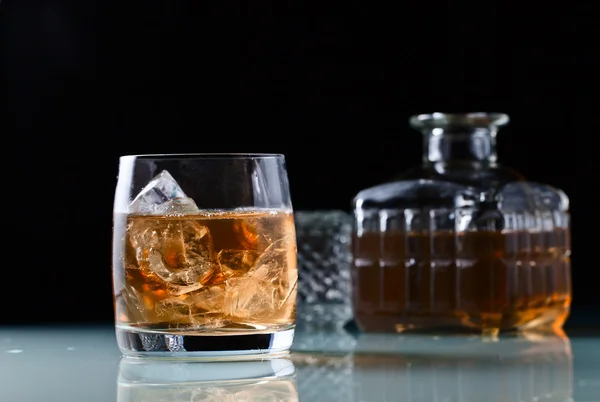 Glass with whiskey — Stock Photo, Image