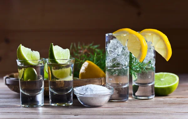 Alkoholisches Getränk mit Zitrusfrüchten — Stockfoto