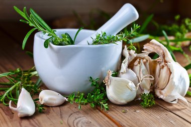 baharat sarmısak ve yeşil