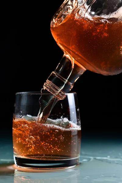 Glass with whiskey — Stock Photo, Image