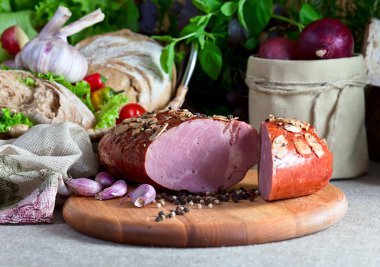 sarımsak ile füme et